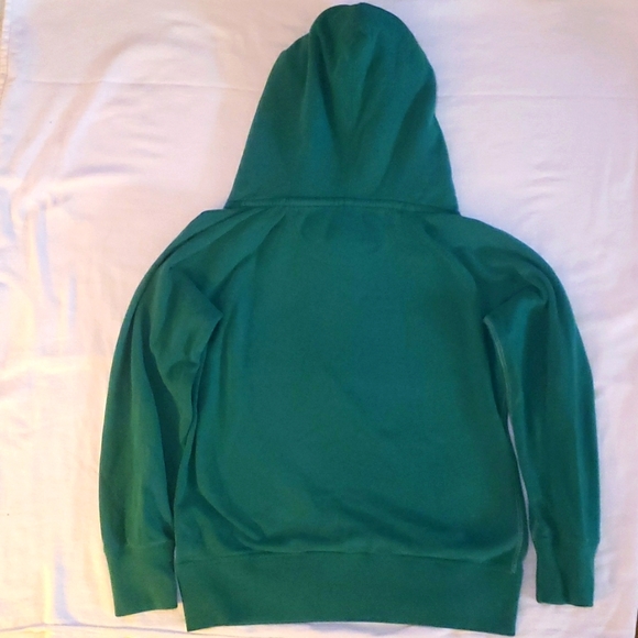 American Eagle Hoodie Size Medium Green NYC Hooded Cotton Pullover Sweatshirt - Picture 8 of 8